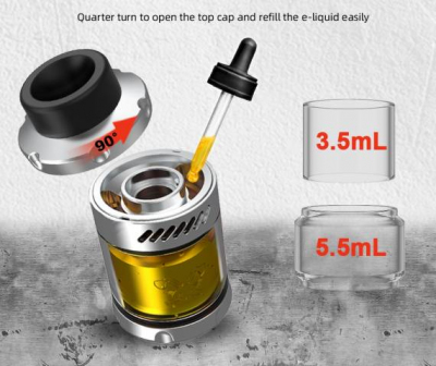 Hellvape Dead Rabbit V3 RTA обслуживаемый бак (silver)